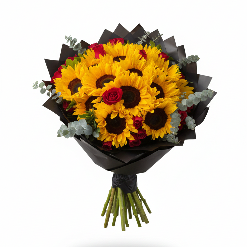 Ramo de Girasoles - Luz y Alegría Natural