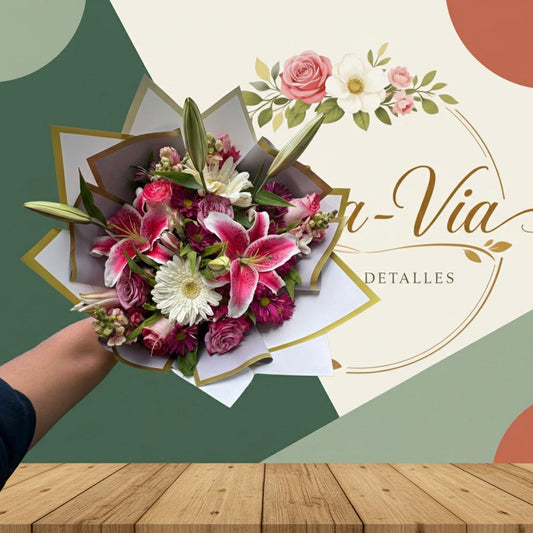 Ramo Floral Premium Flores Rosas